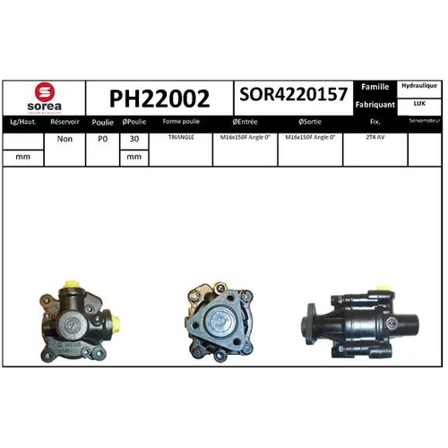 Hydraulické čerpadlo pre riadenie EAI PH22002