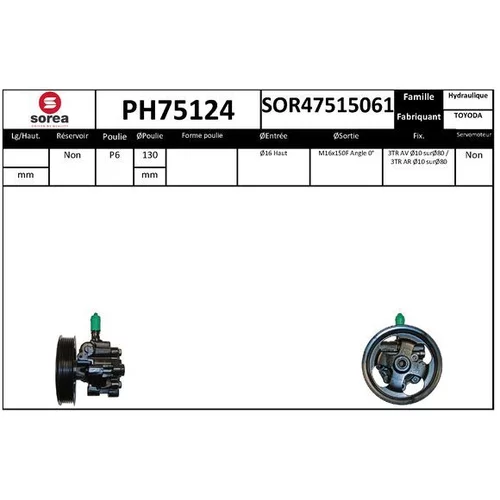 Hydraulické čerpadlo pre riadenie EAI PH75124