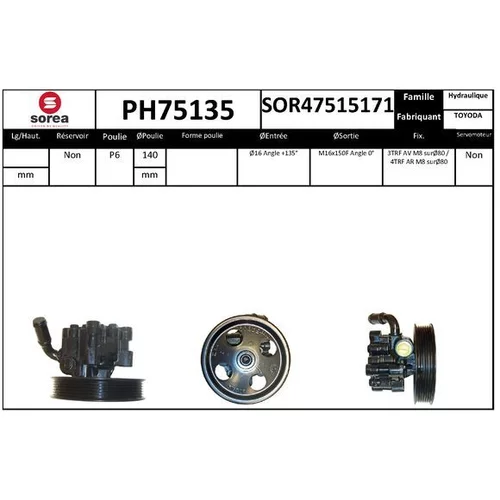 Hydraulické čerpadlo pre riadenie EAI PH75135