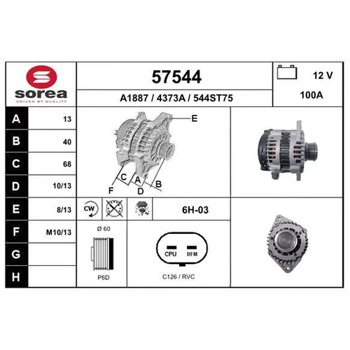 Alternátor EAI 57544