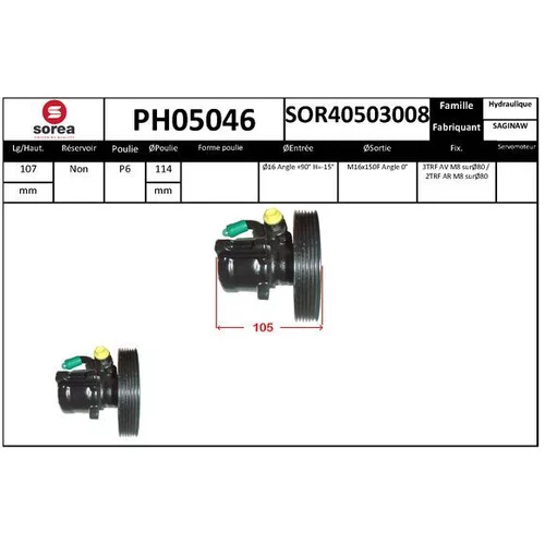 Hydraulické čerpadlo pre riadenie EAI PH05046
