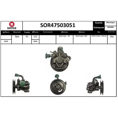 Hydraulické čerpadlo pre riadenie EAI SOR47503051
