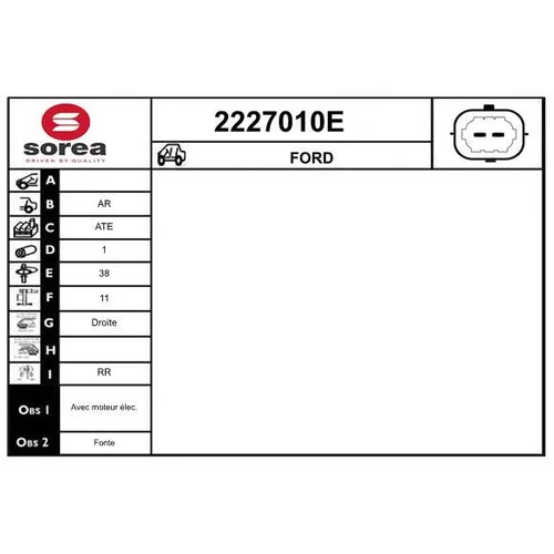Brzdový strmeň EAI 2227010E