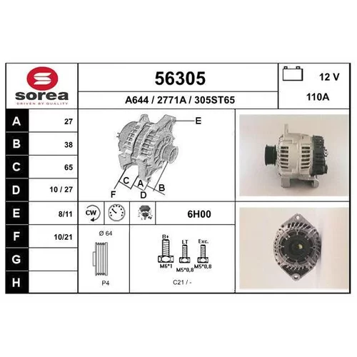 Alternátor EAI 56305