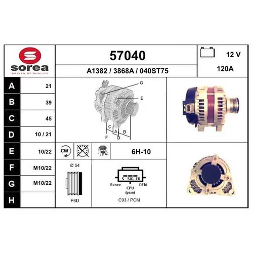 Alternátor EAI 57040