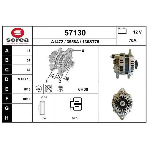 Alternátor 57130 /EAI/