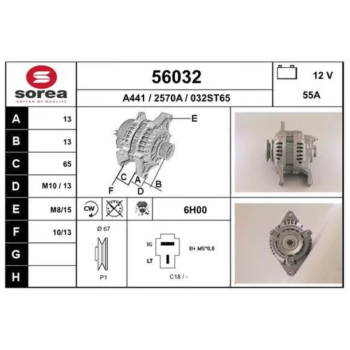 Alternátor 56032 /EAI/