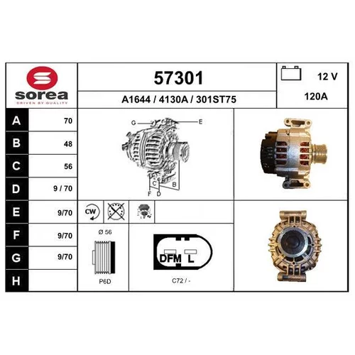 Alternátor EAI 57301