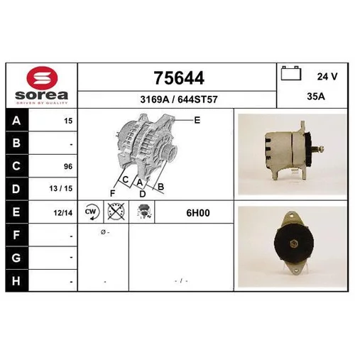 Alternátor EAI 75644