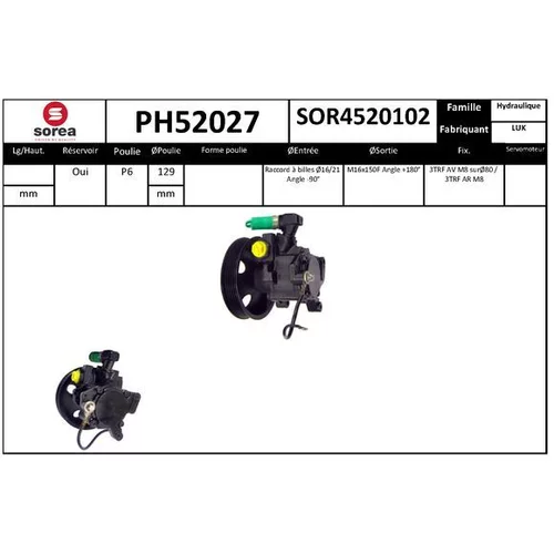 Hydraulické čerpadlo pre riadenie EAI PH52027