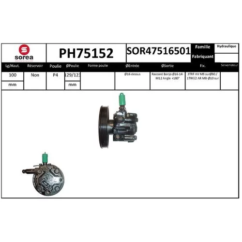 Hydraulické čerpadlo pre riadenie EAI PH75152