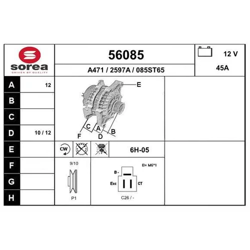 Alternátor EAI 56085