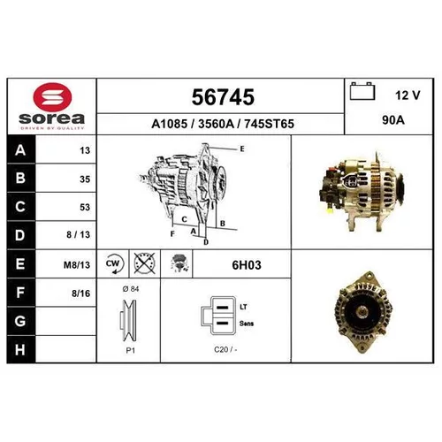 Alternátor EAI 56745