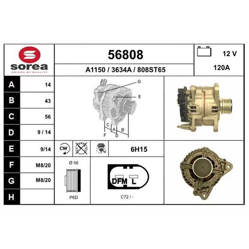 Alternátor EAI 56808