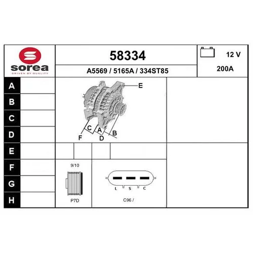 Alternátor EAI 58334