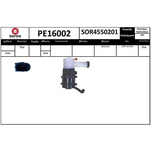 Hydraulické čerpadlo pre riadenie EAI PE16002