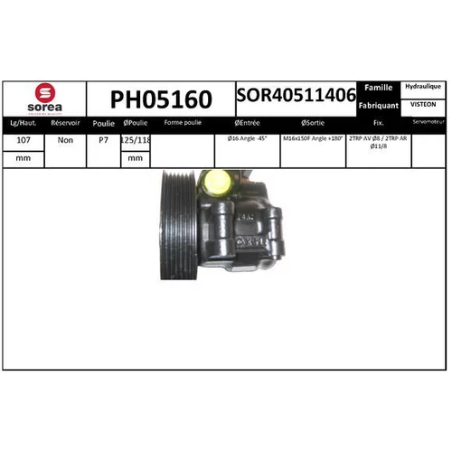 Hydraulické čerpadlo pre riadenie EAI PH05160