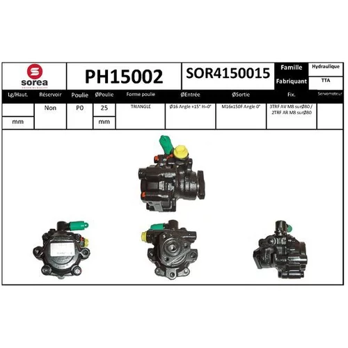 Hydraulické čerpadlo pre riadenie EAI PH15002