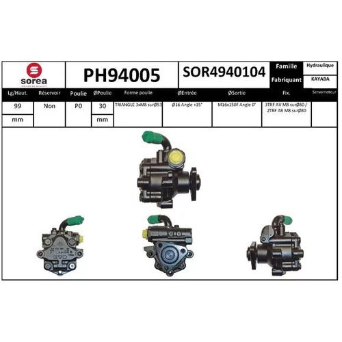 Hydraulické čerpadlo pre riadenie EAI PH94005