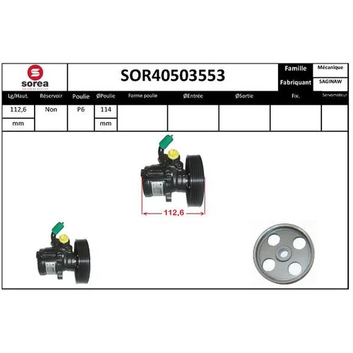 Hydraulické čerpadlo pre riadenie EAI SOR40503553