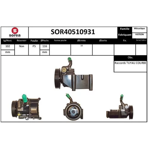 Hydraulické čerpadlo pre riadenie EAI SOR40510931