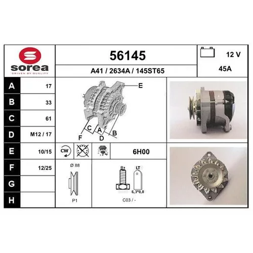 Alternátor EAI 56145