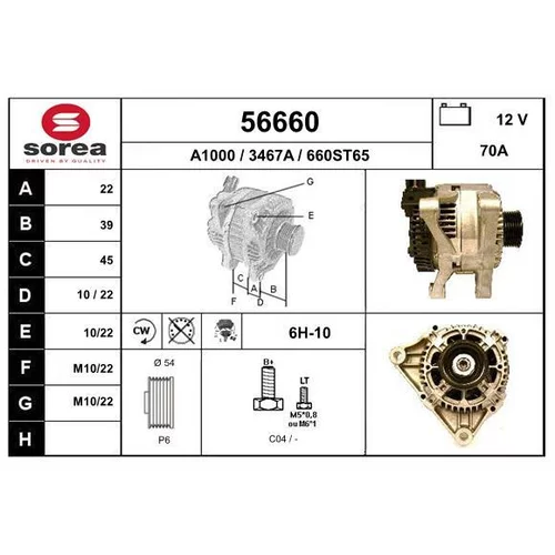 Alternátor EAI 56660