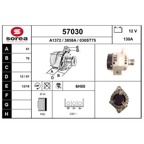 Alternátor 57030 /EAI/