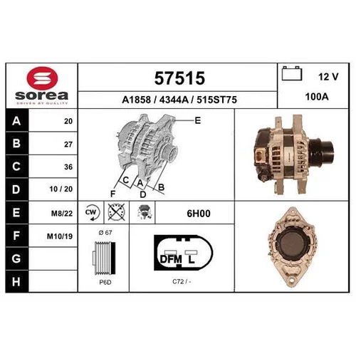 Alternátor EAI 57515