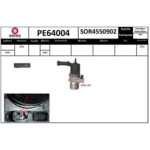 Hydraulické čerpadlo pre riadenie EAI PE64004