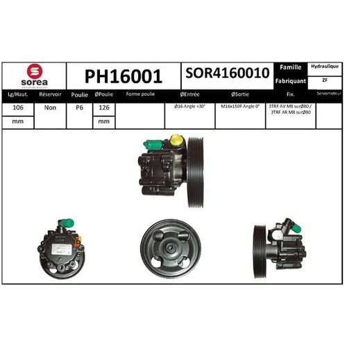 Hydraulické čerpadlo pre riadenie EAI PH16001