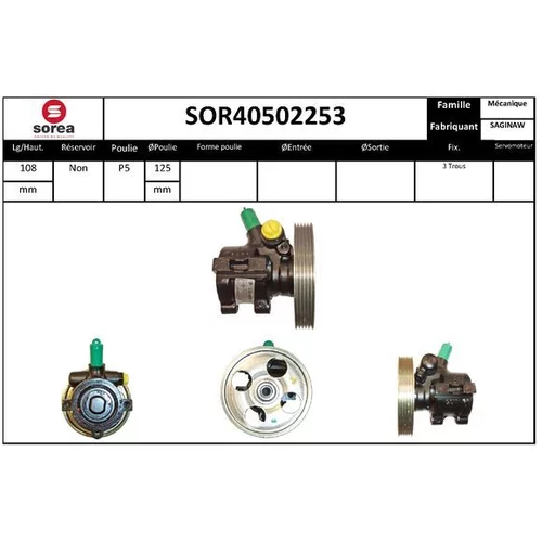 Hydraulické čerpadlo pre riadenie SOR40502253 /EAI/