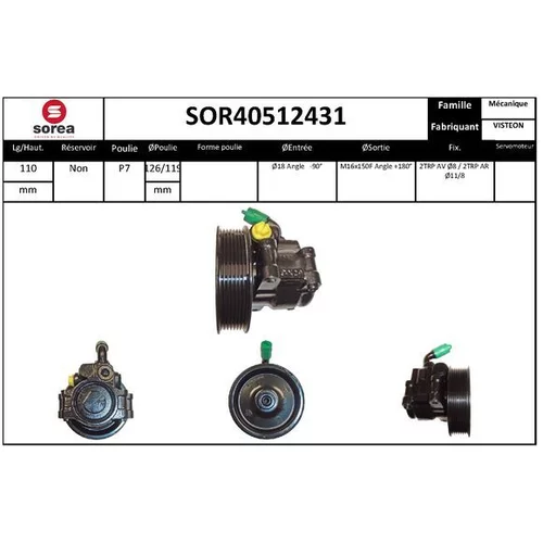 Hydraulické čerpadlo pre riadenie EAI SOR40512431