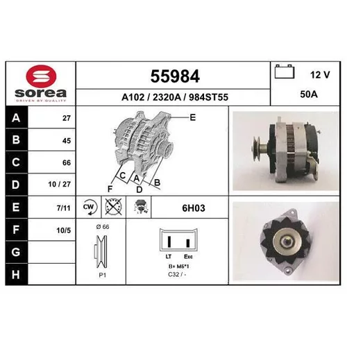 Alternátor EAI 55984