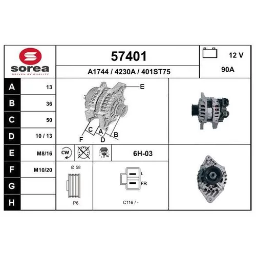 Alternátor EAI 57401