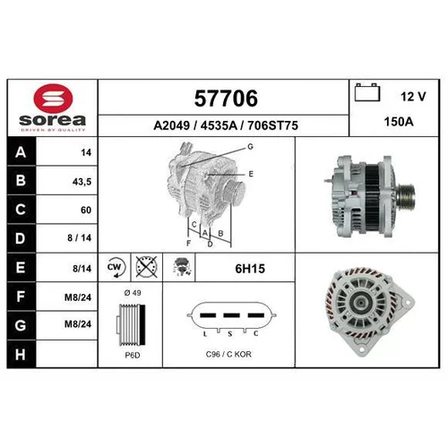 Alternátor EAI 57706