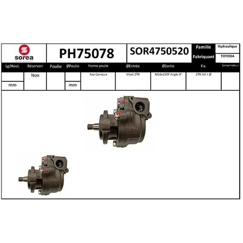 Hydraulické čerpadlo pre riadenie EAI PH75078