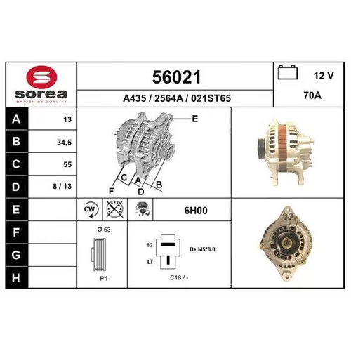 Alternátor EAI 56021