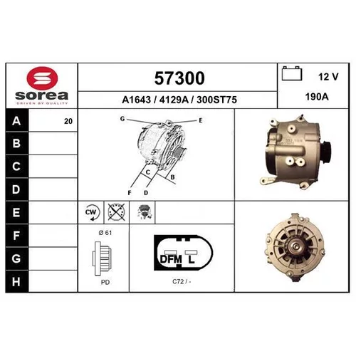 Alternátor EAI 57300