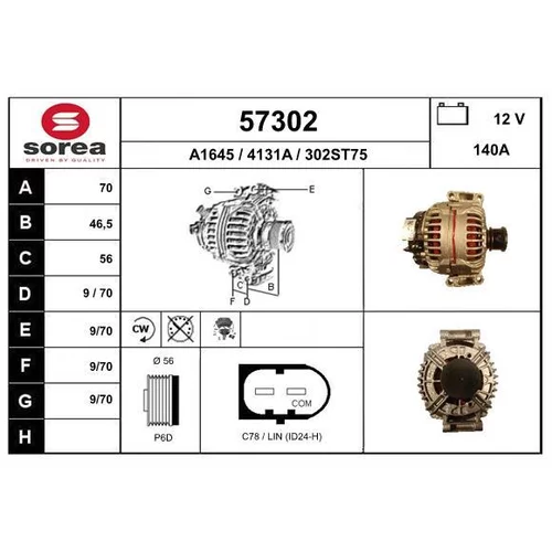 Alternátor EAI 57302