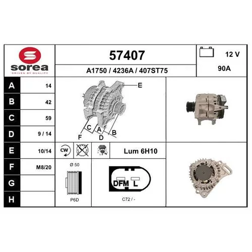 Alternátor EAI 57407