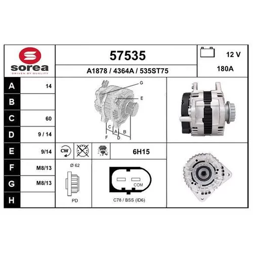 Alternátor EAI 57535