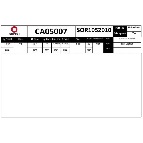 Prevodka riadenia EAI CA05007