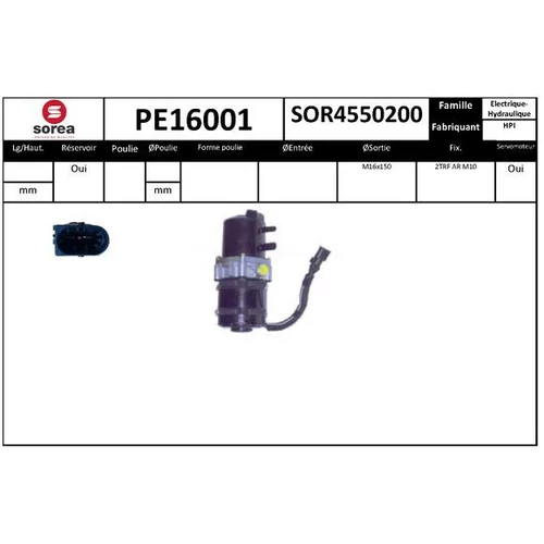 Hydraulické čerpadlo pre riadenie EAI PE16001
