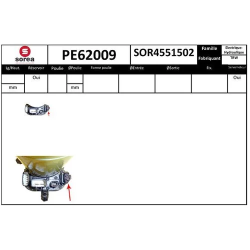 Hydraulické čerpadlo pre riadenie EAI PE62009