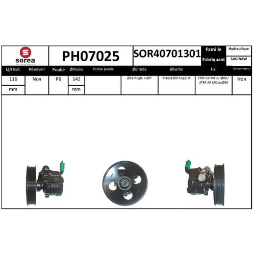 Hydraulické čerpadlo pre riadenie EAI PH07025