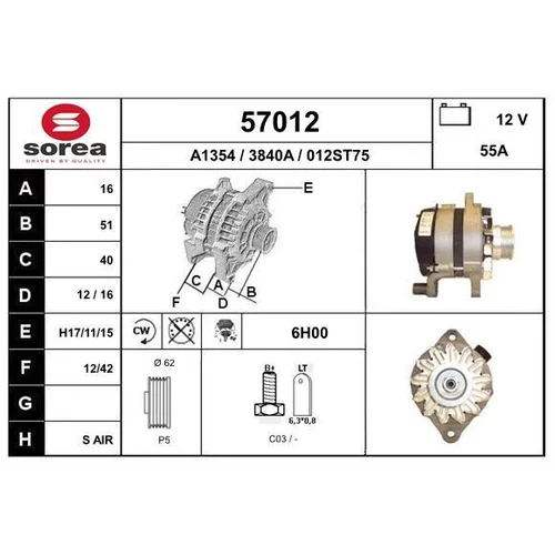 Alternátor EAI 57012