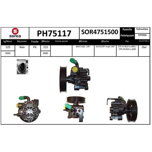 Hydraulické čerpadlo pre riadenie EAI PH75117