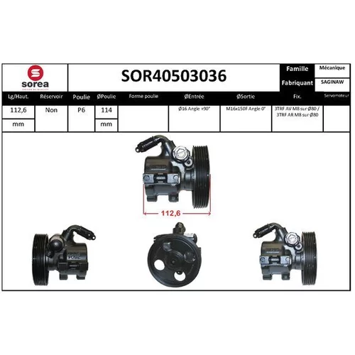 Hydraulické čerpadlo pre riadenie EAI SOR40503036