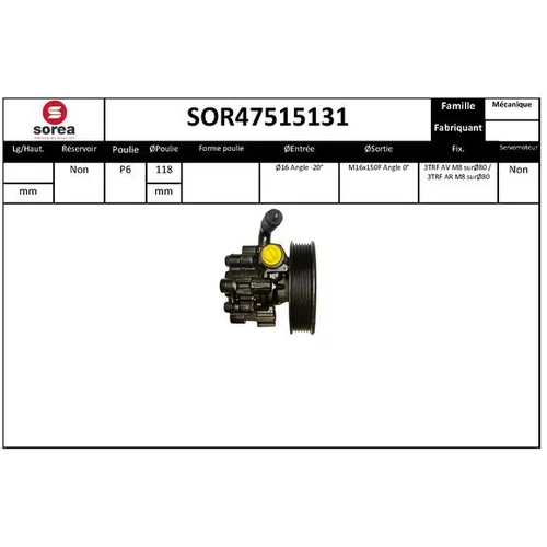 Hydraulické čerpadlo pre riadenie EAI SOR47515131